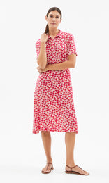 Rei Collared Dress Ruby