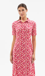 Rei Collared Dress Ruby