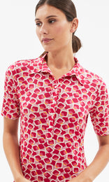 Rei Collared Dress Ruby