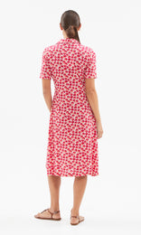 Rei Collared Dress Ruby