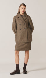 Chevrone Coat Camel
