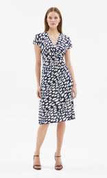 Terrazza Twist Front Dress Cobalt