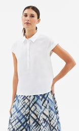 Monaco S/Less Top White