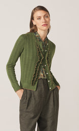 Exeter LS Ruffle Top Moss