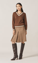 Kirkcaldy Vee Knit Camel