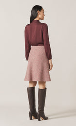 Freya Tie Blouse Plum