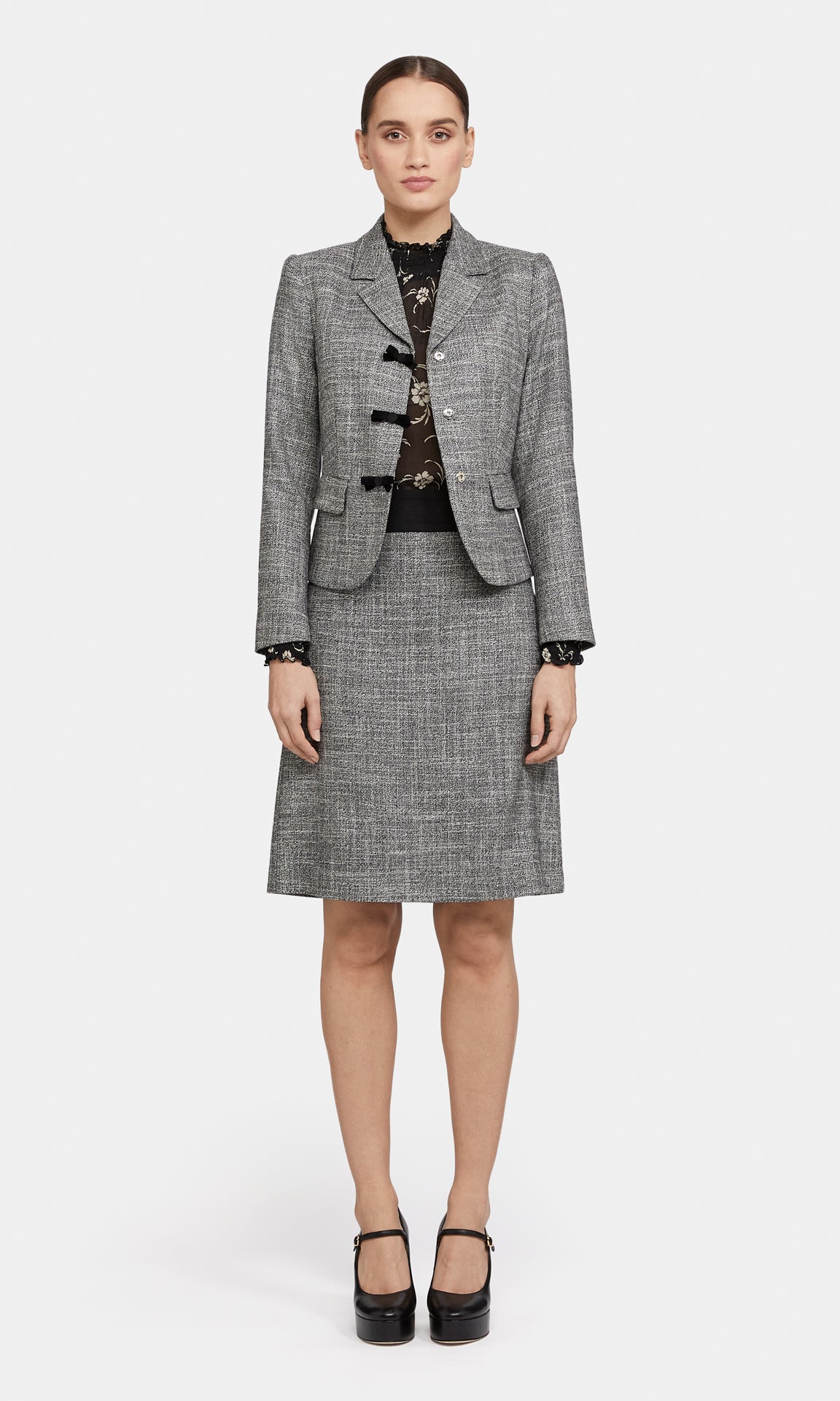 Lafayette Skirt Blk/White