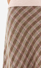 Centro Bias Skirt Camel