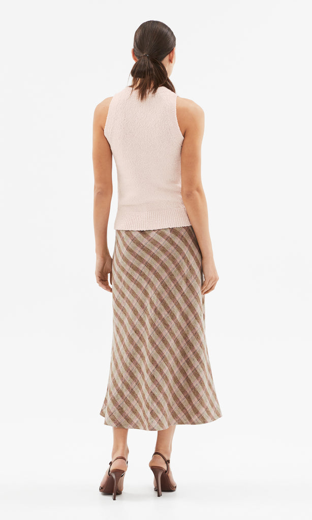 Centro Bias Skirt Camel