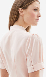 Anvers S/Sleeve Bow Shirt Soft Pink