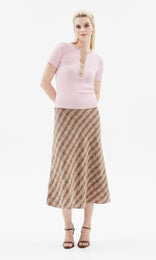 Piemonte Henley Soft Pink/Taupe