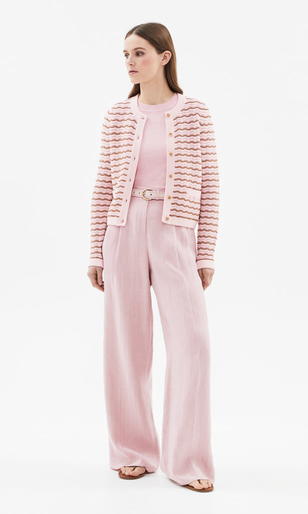 Dolce Cardigan Pink/Tan