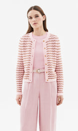 Dolce Cardigan Pink/Tan