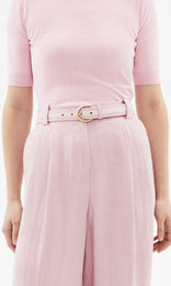 Barbera Suede Belt 30mm Lotus/Frost