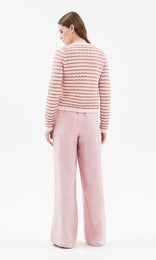 Dolce Cardigan Pink/Tan