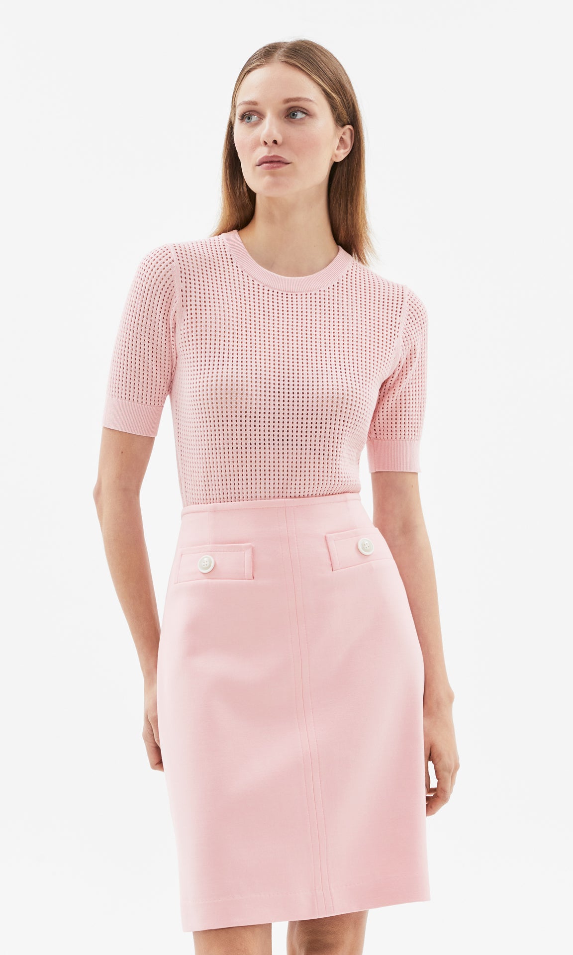 Imperia S/Sleeve Crew Pink