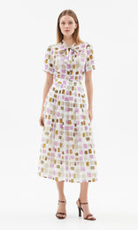 Riviera Bow Front Shirt Ecru/Rose