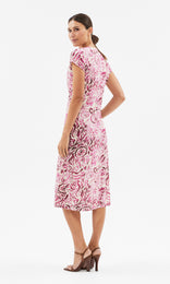 Giulia Twist Front Dress Antique Rose