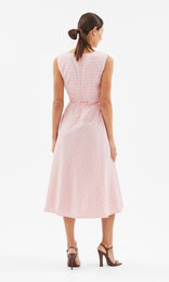 Odeon Dress with Tie Rose