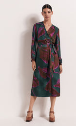 Monroe Dress Jade/Orchid