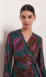 Monroe Dress Jade/Orchid