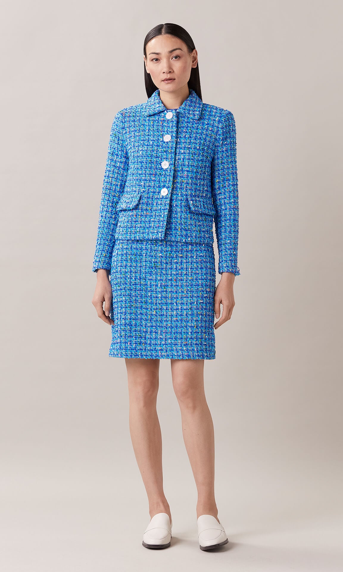 Alessi Jacket Women's Designer Jackets Tweed Jacket Blue Jacket Cropped Jacket women's suits and tailoring women's designer workwear Australia tailored jacket work jacket