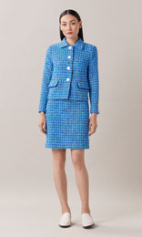 Alessi Skirt Tweed Skirt Work Skirts Work Skirt Mini A Line Skirt Mini Pencil Skirt Blue Skirt Mini skirt womens workwear