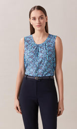 Pentti Womens Blouses Cami Tops Blue Top Cotton Tops sleeveless top cami top summer top work top Work Tops Women silk top teal top cami top tank top work blouse