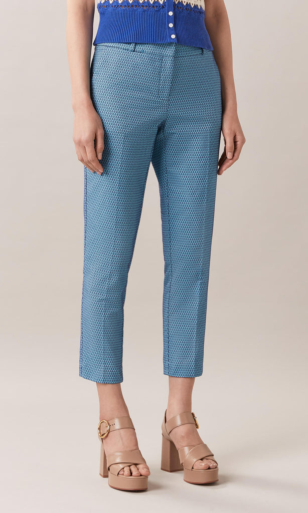 Womens Work Pants & Suit Pants  Teal Tapered Pants Womens Trousers – Anna  Thomas