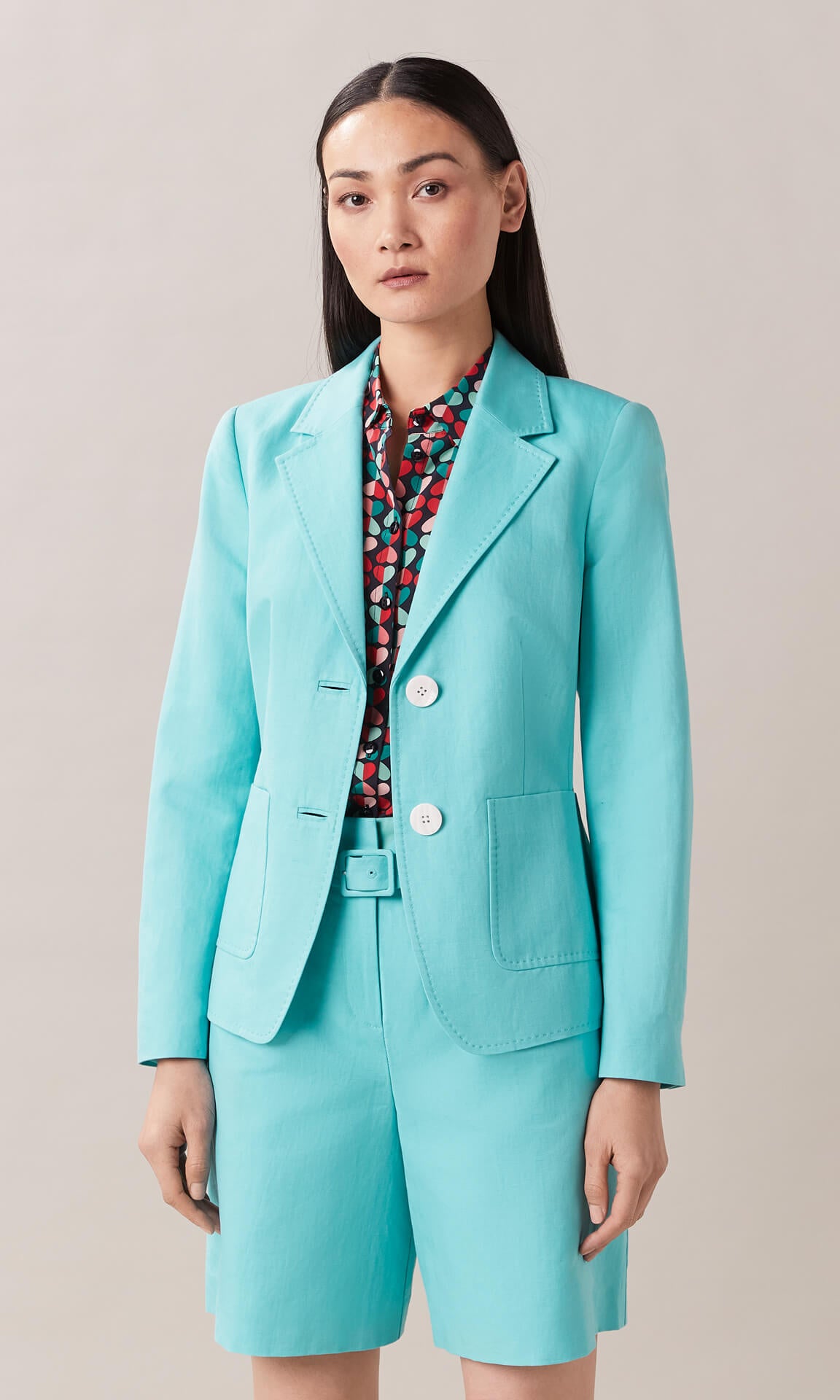 Designer Blazers for Women|Teal Blazer Women Suit Jacket – Anna Thomas