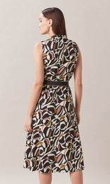 Marlow Black Midi Dress Summer Dresses Australia Work Dresses Australia A Line Dress black and white dress summer midi dress cotton dress short sleeve dress floral midi dress casual summer dress