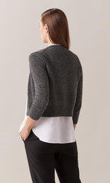 Martino Black Cardigan Knit Cardigan Women Knitted Sweater Knit Tops black Top knit sweater knitted top knitted cardigan cropped cardigan womens cardigan work top
