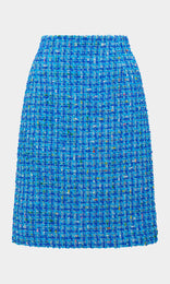 Alessi Skirt Tweed Skirt Work Skirts Work Skirt Mini A Line Skirt Mini Pencil Skirt Blue Skirt Mini skirt womens workwear