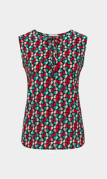 Amare Womens Blouses Silk Cami Tops Navy red Top Silk Blouse sleeveless top cami top summer top work top Work Tops Women silk top navy top cami top tank top work blouse
