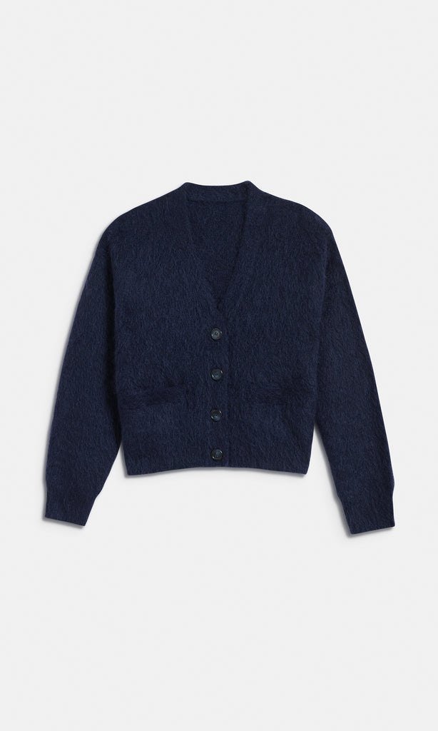 Inveray Mohair Cdgn Navy