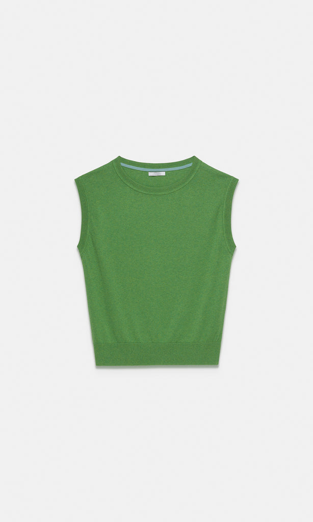 Piemonte Slouchy Vest Grass
