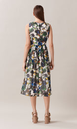 Adele Midi Dress Green/Blue