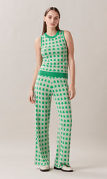 Reggio Knitted Pant Spring Green