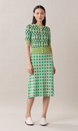Reggio Knitted Skirt Spring Green