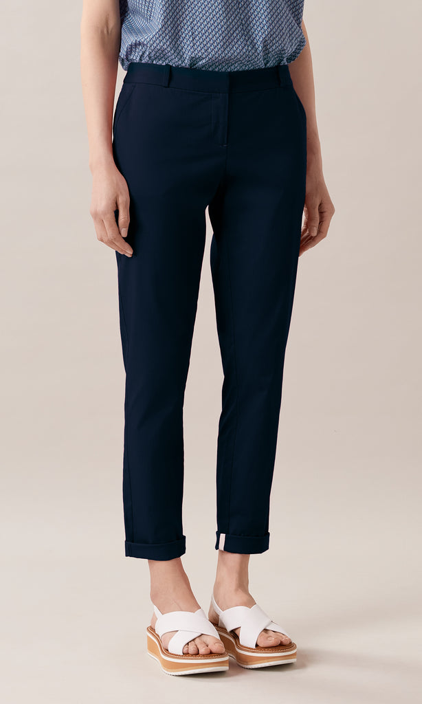 Perla Slim-Fit Pant Light Navy