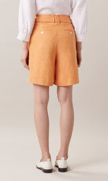 Amalia Tailored Short Orange Zest
