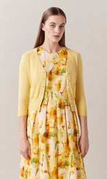 Emilia V-Neck Knit Cardigan Primrose