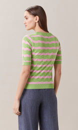 Rocca Short Sleeve Pullover Apple Green