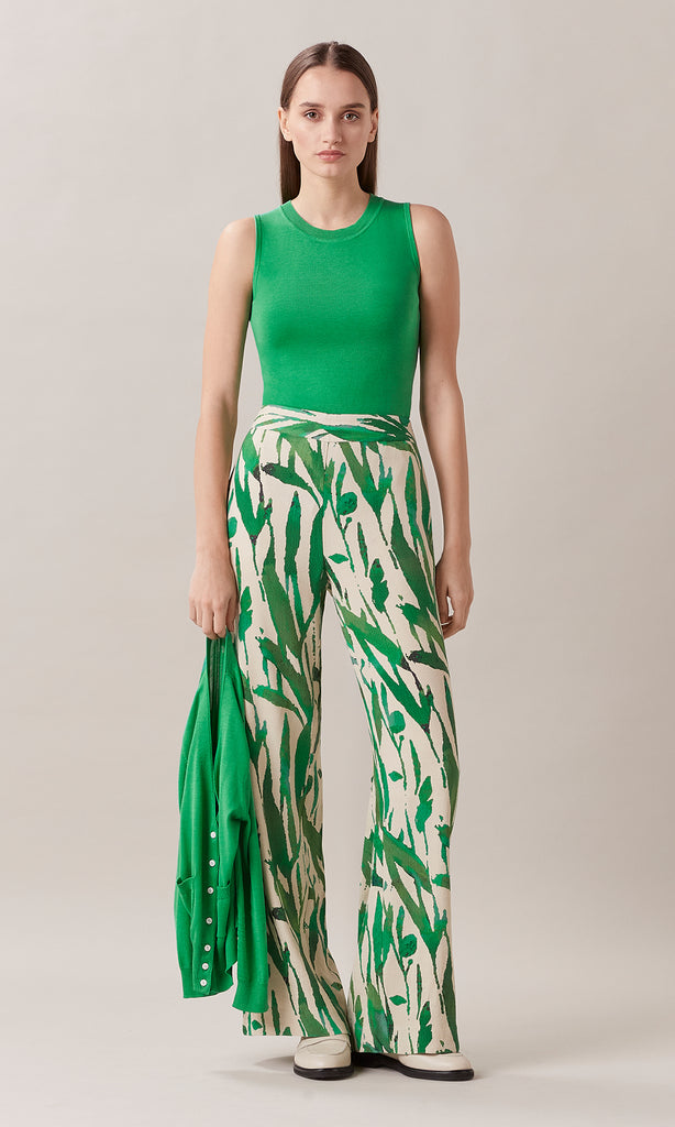 Fiorella Pant Leaf Green