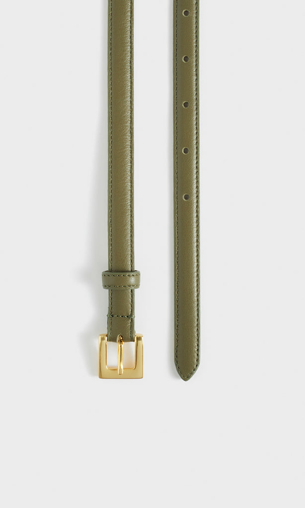 Vita Belt- Pebble leather Loden