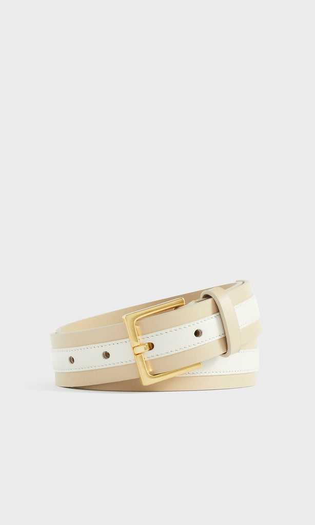Regatta Two Tone Belt Parchment