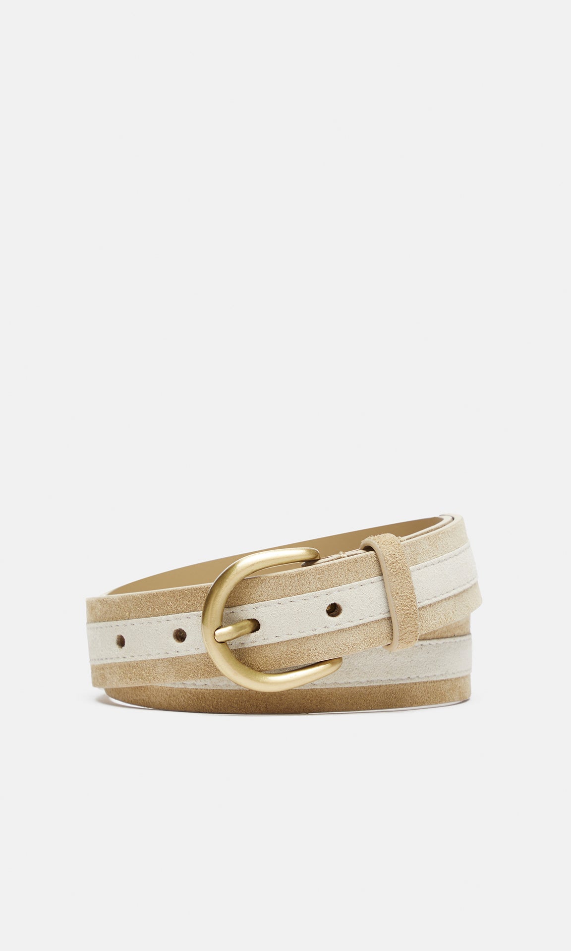 Barbera Suede Belt 30mm Rock/Frost
