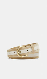 Barbera Suede Belt 30mm Rock/Frost