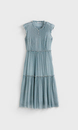 Terrazzo Layered Dress Indigo