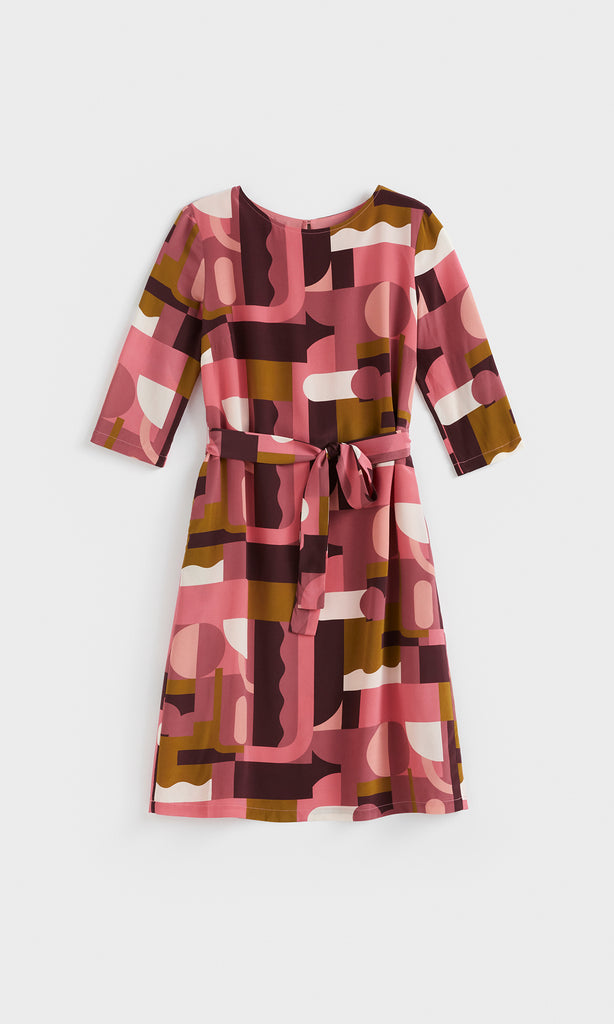 Astratta Shift Dress Magenta